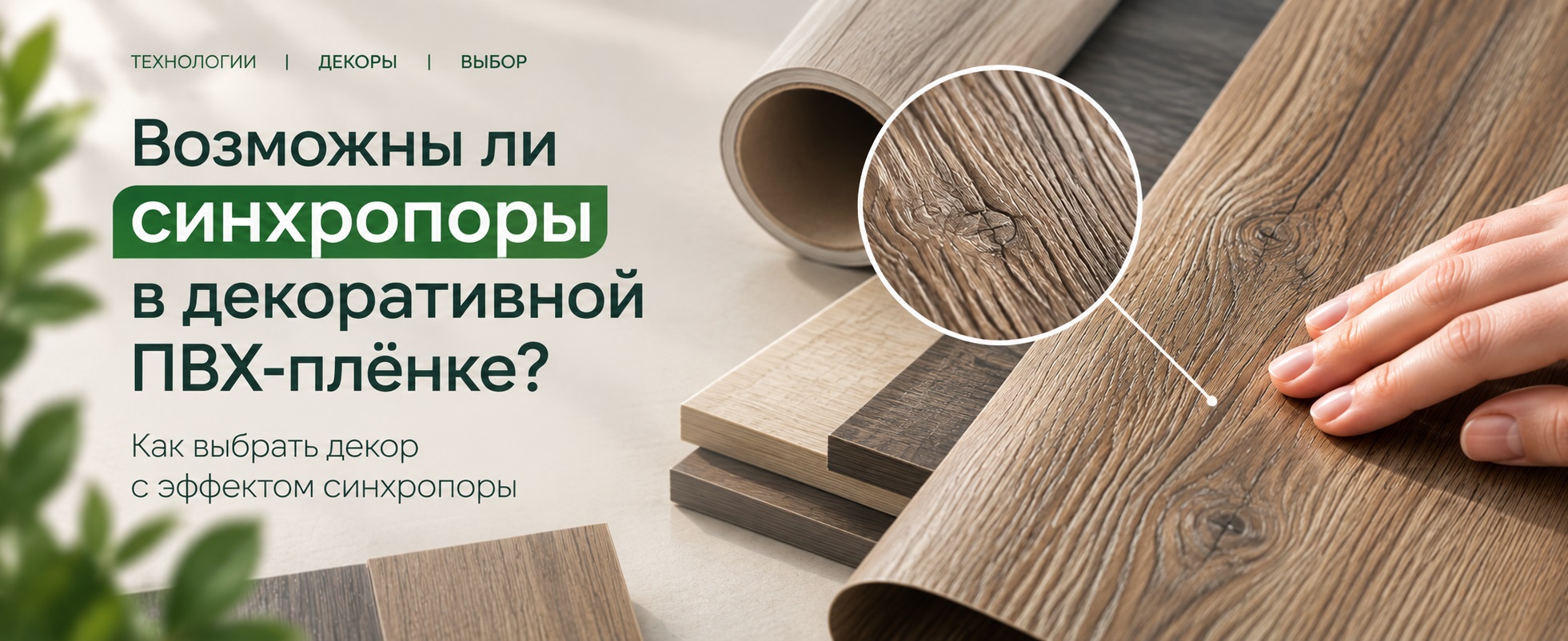 Возможны ли синхропоры в декоративной ПВХ-плёнке?
